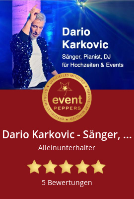 Dario Karkovic - Sänger, Pianist, DJ bei eventpeppers